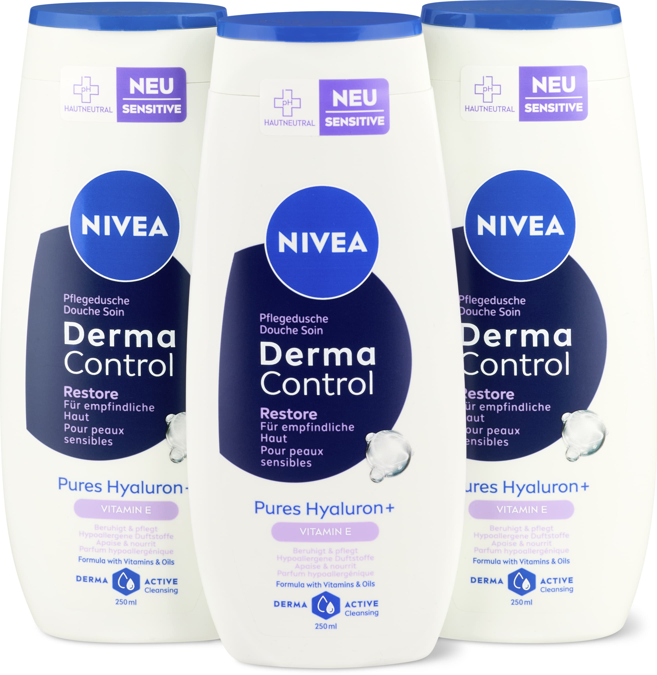 Nivea Douche Derma Control 3x250ml